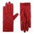Women’s Isotoner Chevron Shortie Gloves in red