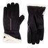 Recycled Microsuede Gloves pair with Overlap Wrist in black side by side