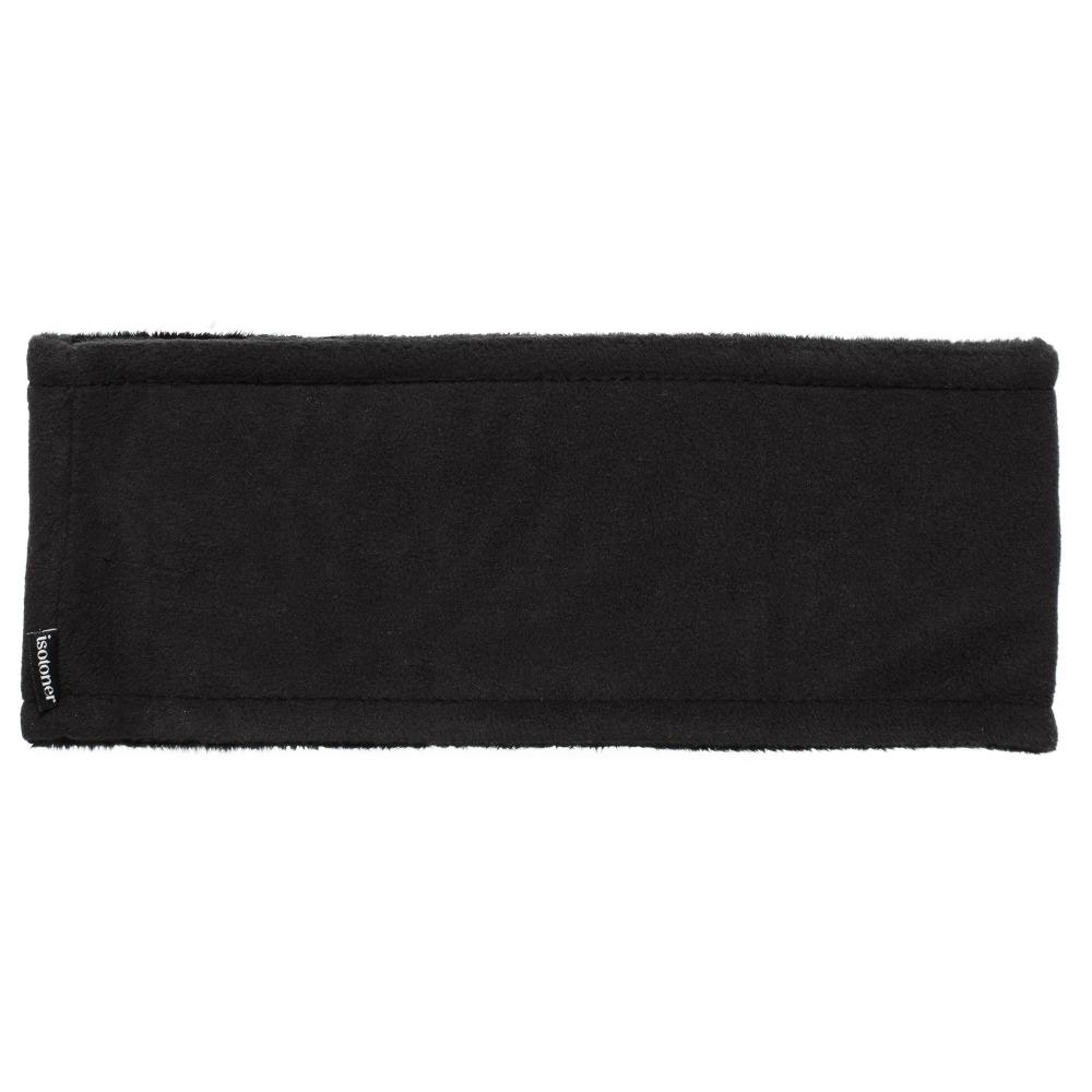 Women's Recycled Fleece Headband in Black