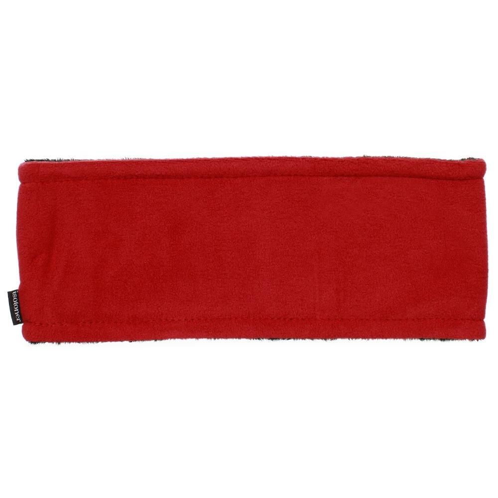 Women's Recycled Fleece Headband in Chili Red