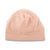 Women's Lined Recycled Fleece Beanie with Rushed Back in Wild Blossoms Pink from the front