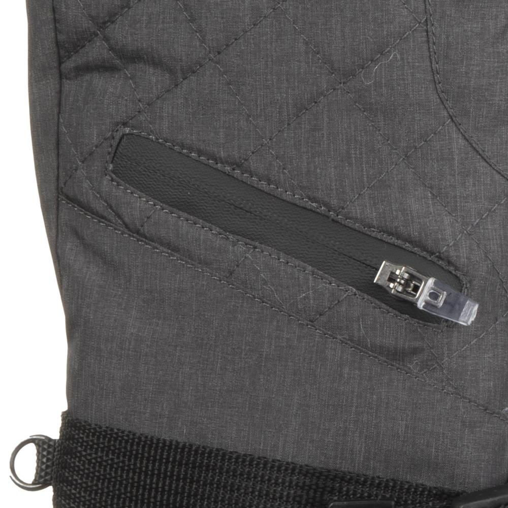 Women's Ski Gloves in Heather (Grey) Cuff Detail