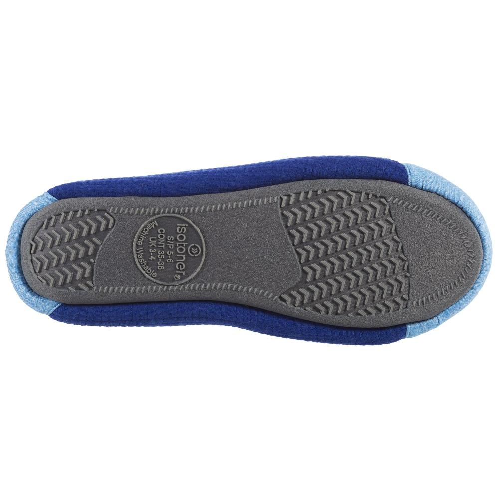 Women's Gina Sport Ballerina in Blue Bottom Sole Tread