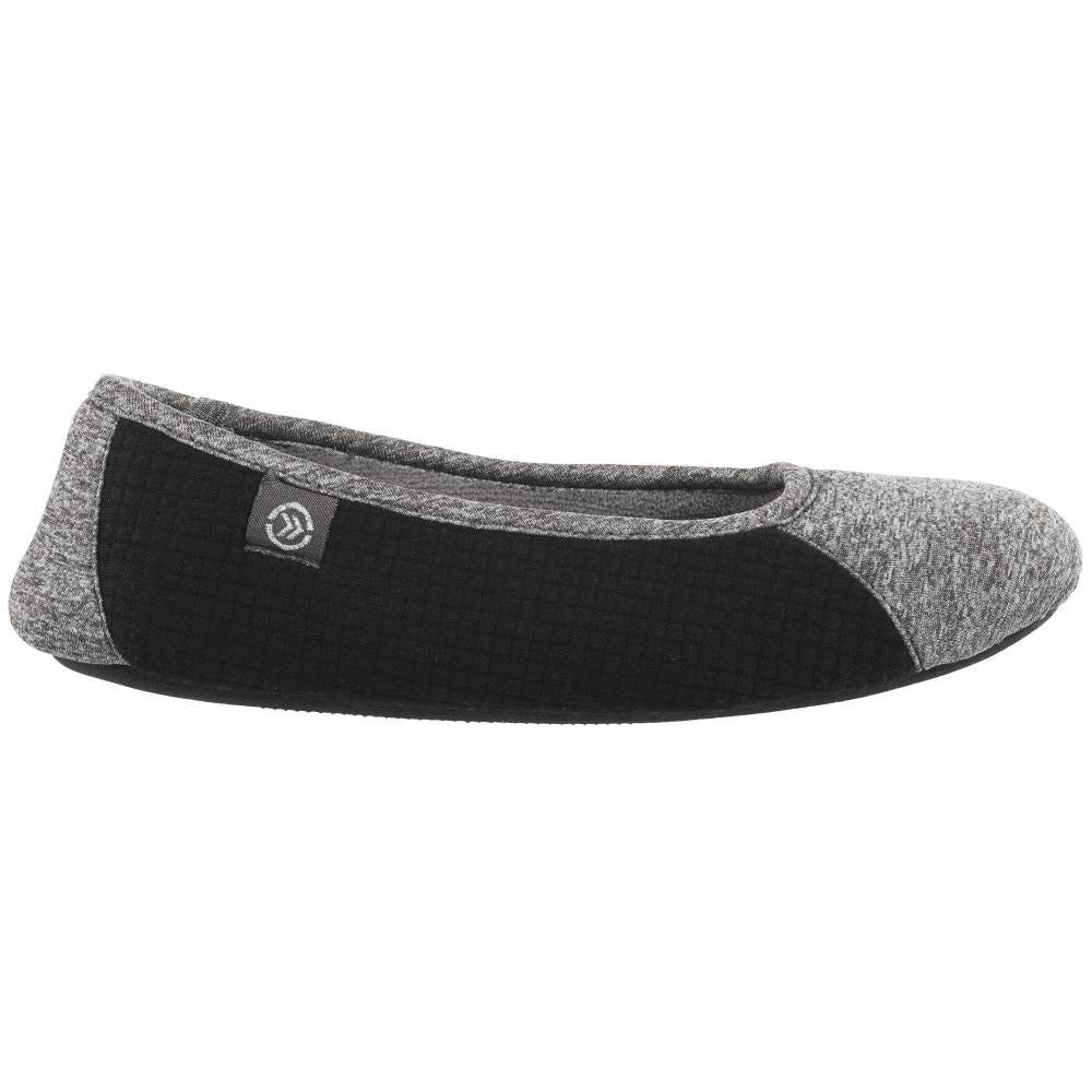 Women's Gina Sport Ballerina in Dark Charcoal Heather Profile