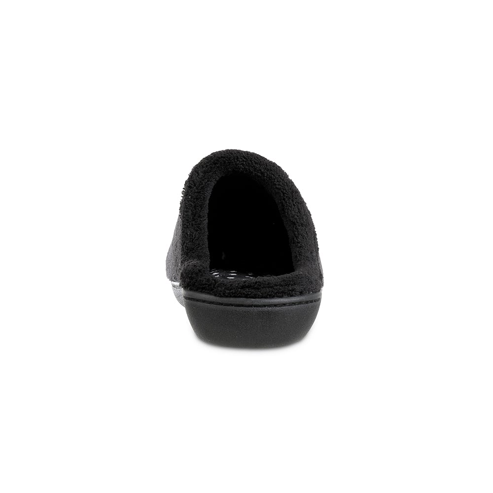 Women's Microterry Secret Sole Clog Slippers - black back