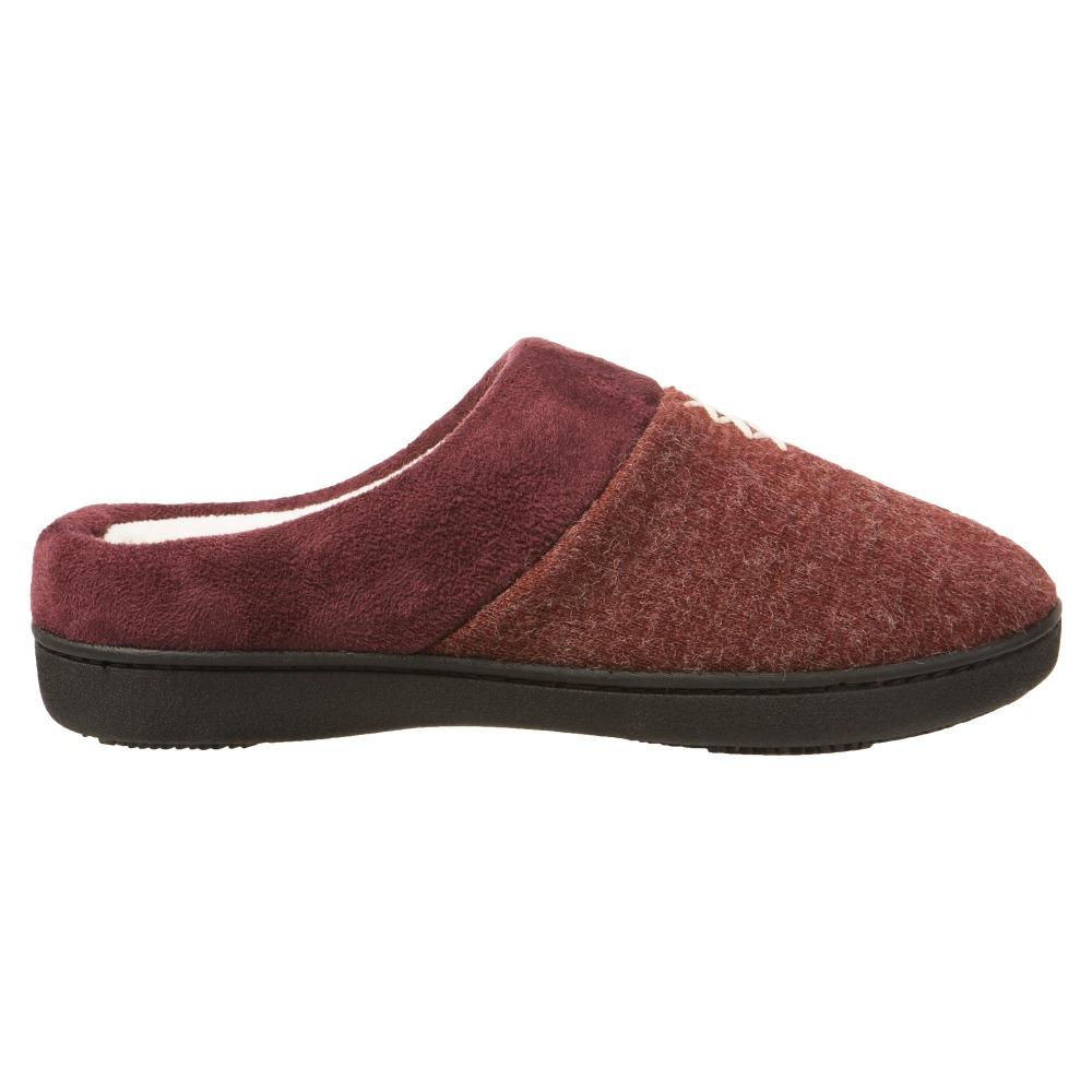 Women's Marisol Microsuede Knit Hoodback Slippers Henna (Maroon) Profile
