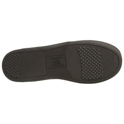 Women's Brandy Closed-Back Slippers in Black Bottom Sole Tread