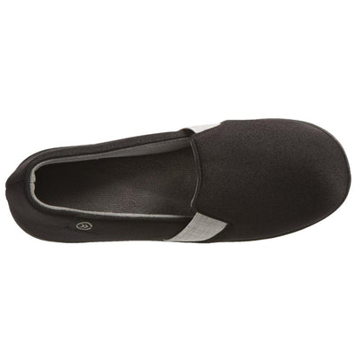 Women's Brandy Closed-Back Slippers in Black Inside Top View