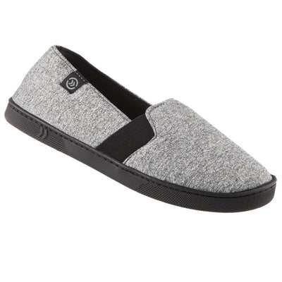 Women's Brandy Closed-Back Slippers in Heather Gray Right Angled View