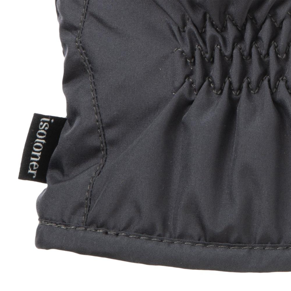 Men's Nylon Gloves with Pieced Back Black Heather Cuff Detail