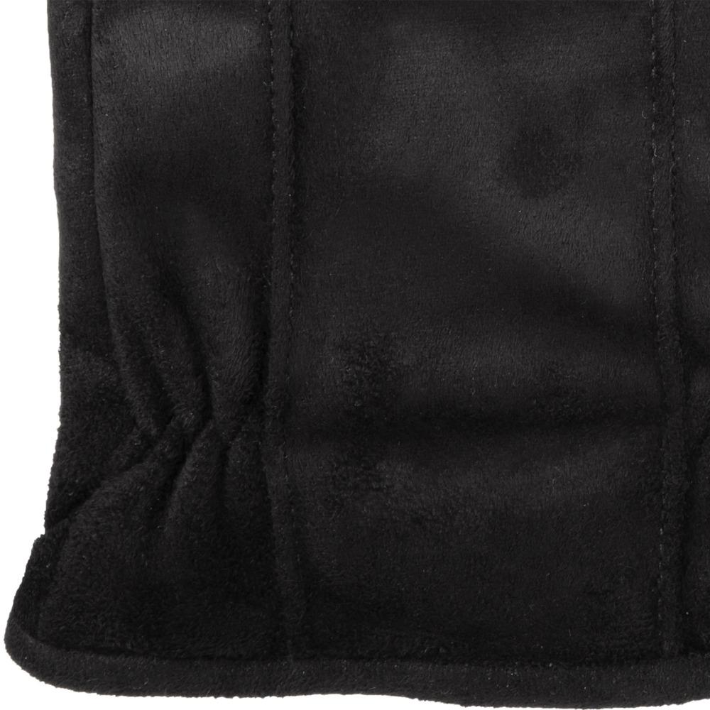 Men's Signature Microfiber Gloves with Back Draws in Black Cuff Detail