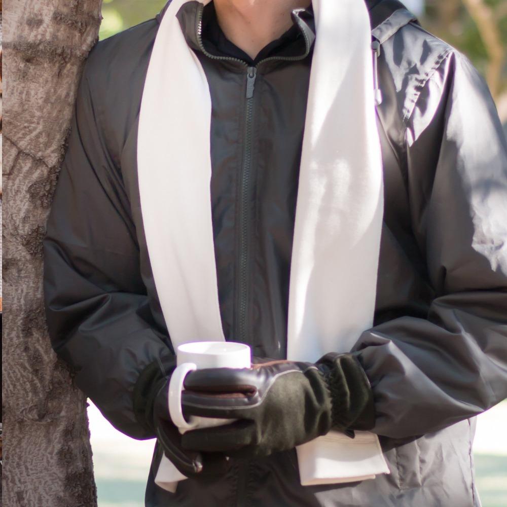 Men's Faux Suede and Microfiber Gloves in Model