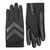 Men's Spandex Chevron Touchscreen Gloves Black 1