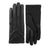 Men's Spandex Applique Chevron Gloves in Black Front and Back