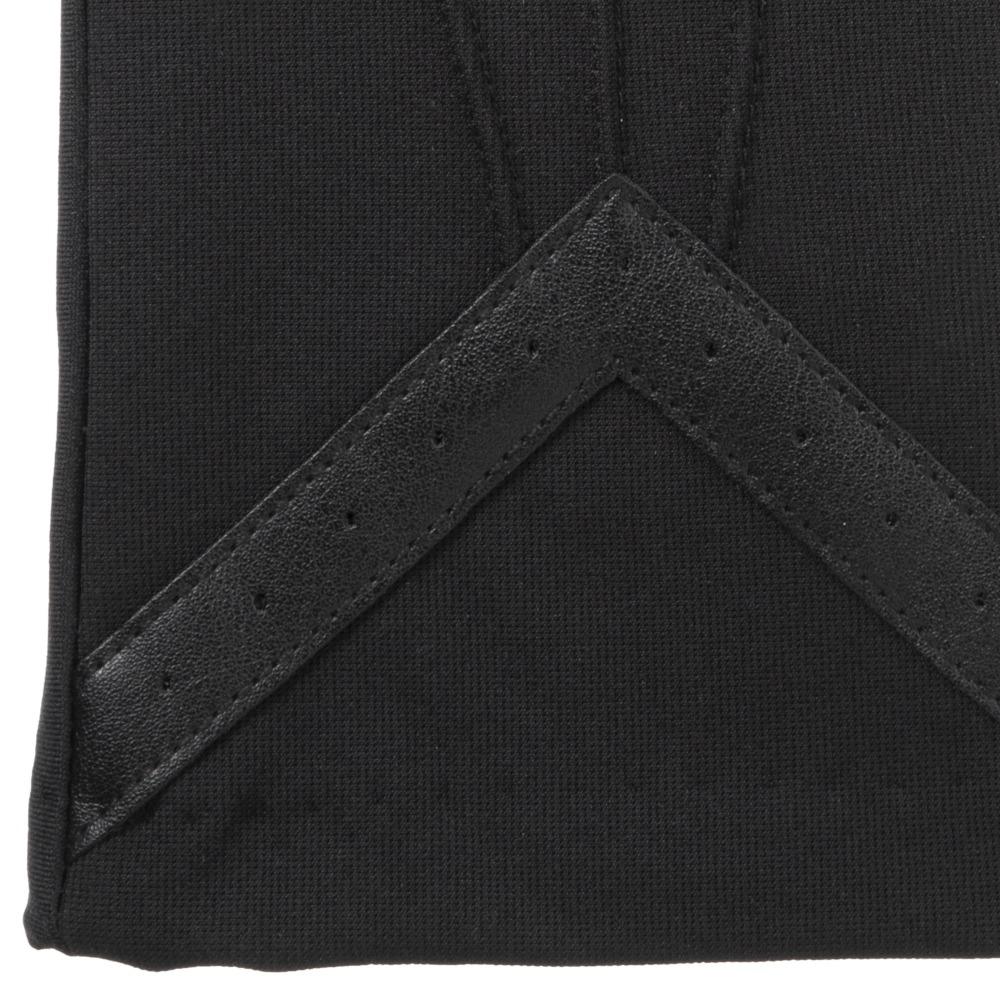 Men's Heritage Woven Chevron Gloves in Black Cuff Detail