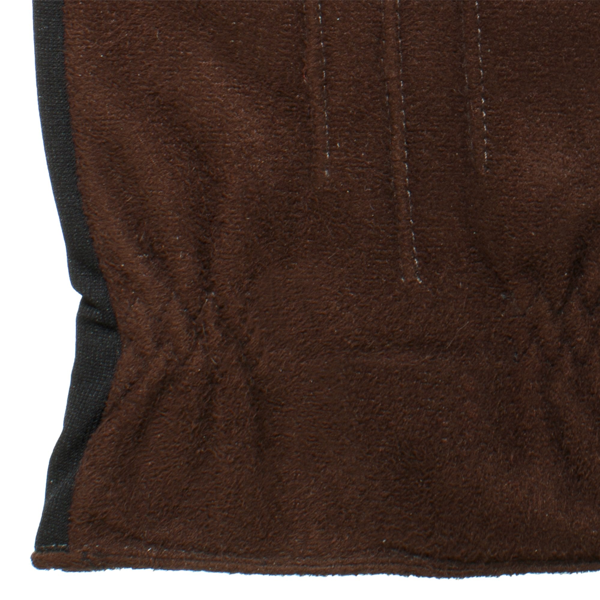 mens recycled stretch microsuede gloves detail shot