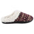 Women's Sweater Knit Amanda Hoodback Slippers in Henna (Maroon) Profile
