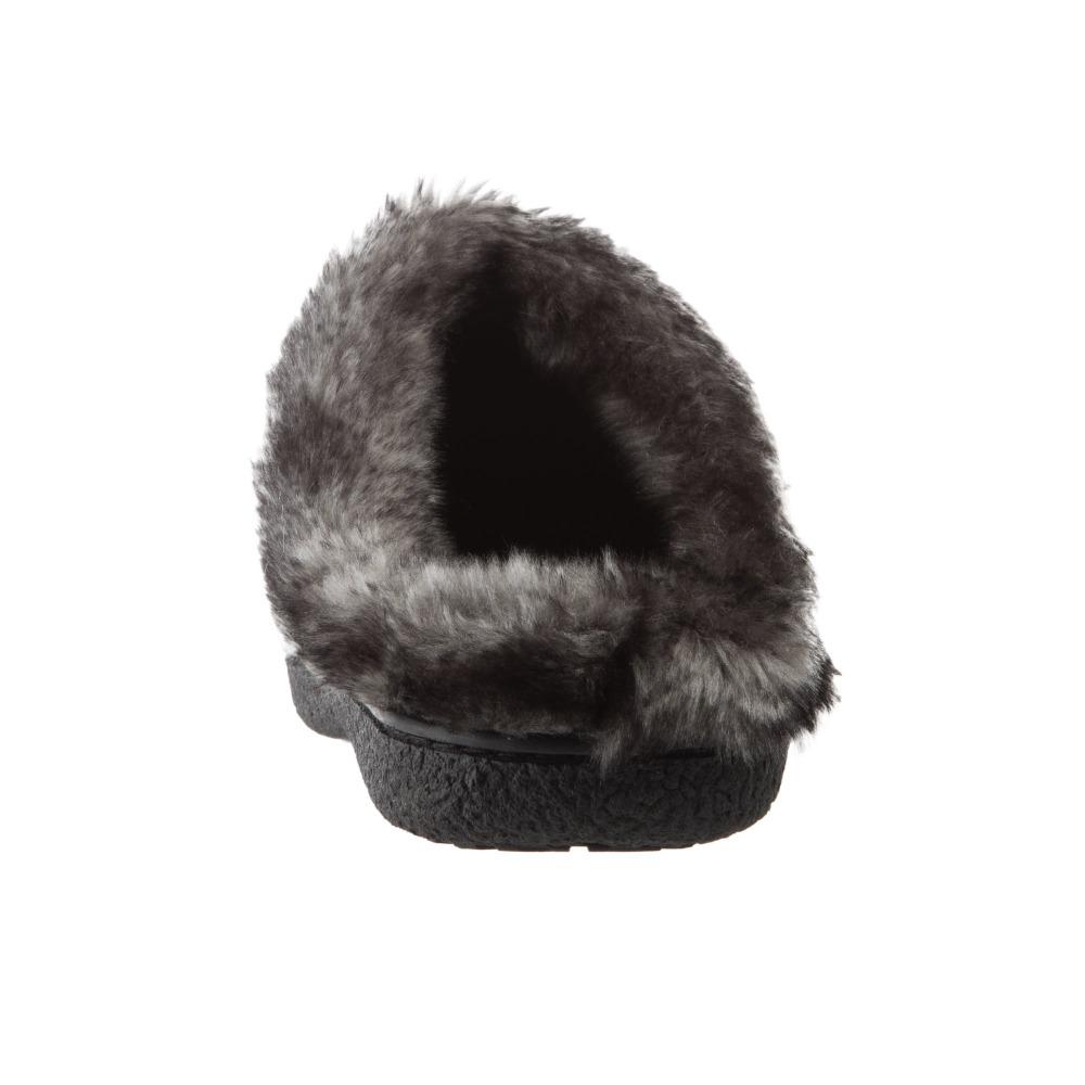 Women's Knit Tessa Hoodback Slippers in Black Back Heel