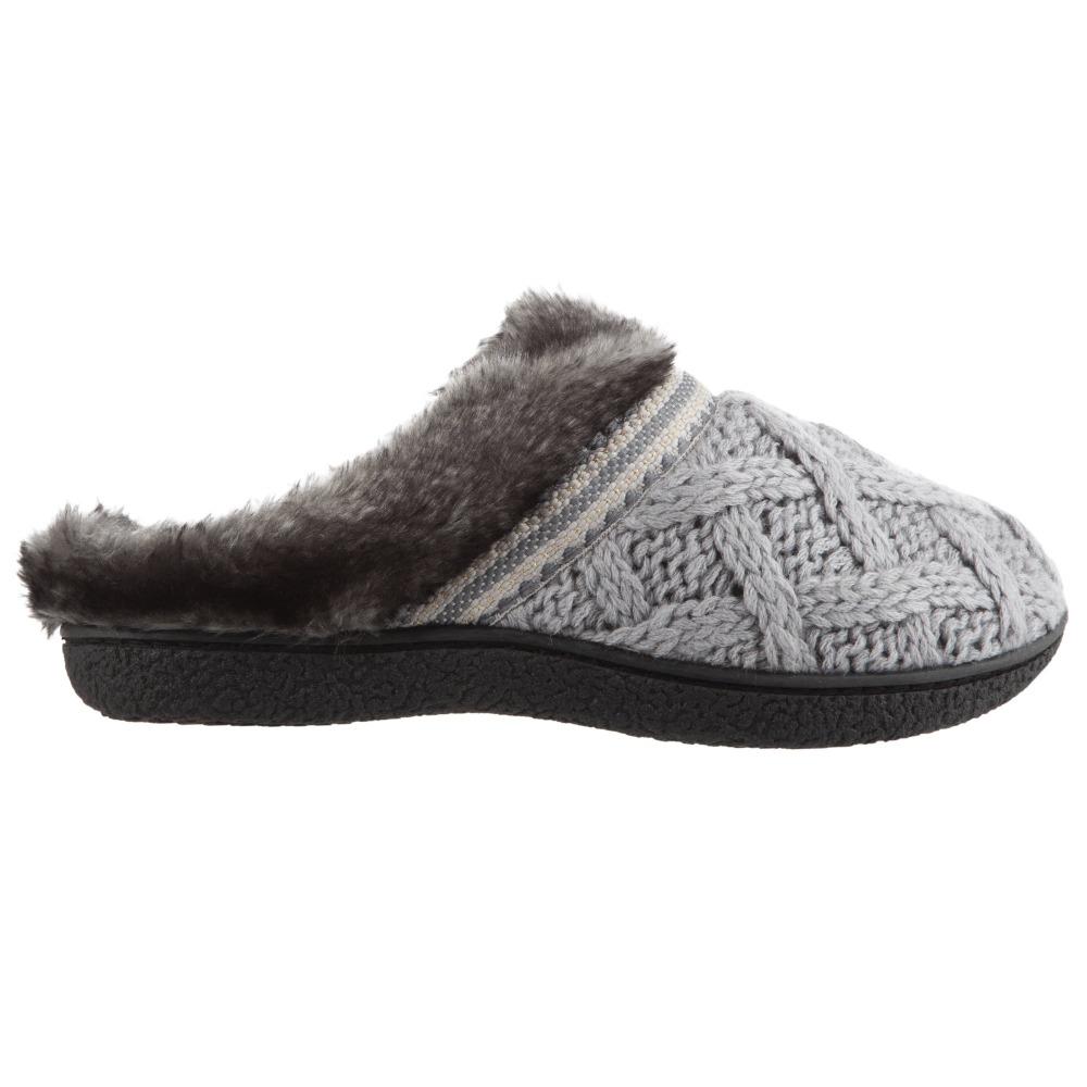Women's Knit Tessa Hoodback Slippers in Stormy Grey Profile