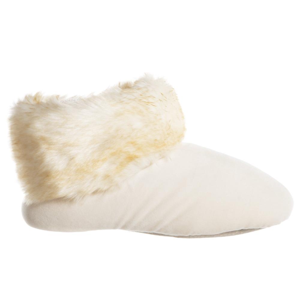 Women's Stretch Velour Sabrine Bootie Slippers in Ewe Profile