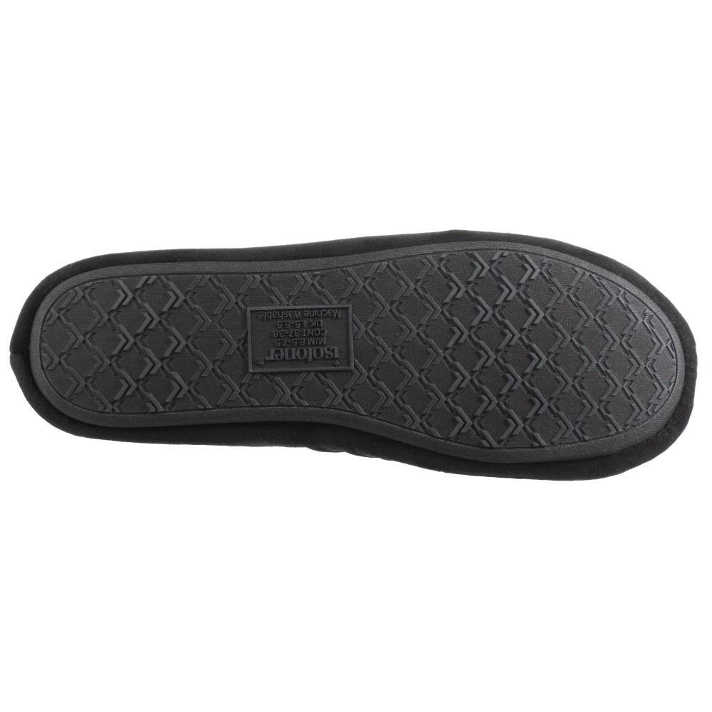 Women's Velour Conversational Smoking Slippers Black Bottom Sole Tread