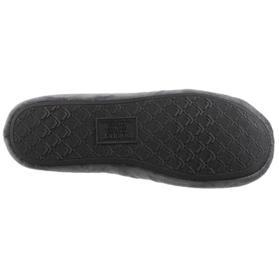 Women's Velour Conversational Smoking Slippers Mineral Bottom Sole Tread