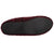 Women's Stephanie Crushed Velour Closed Back Slippers in Chili Red Bottom Sole Tread