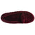 Women's Stephanie Crushed Velour Closed Back Slippers in Chili Red Inside Top View
