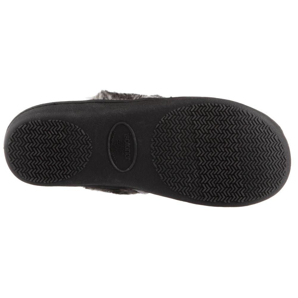 Women's Crushed Velour Stephanie Clog Slippers in Mineral Bottom Sole Tread