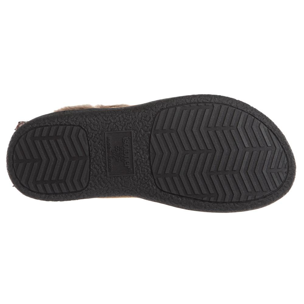 Women's Nora Microsuede Boot Slippers Cognac Bottom Sole Tread