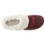 Women's Sweater Knit Novelty Clog Slippers Henna (Maroon) Bisous/Kisses Inside Top View