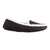 Women's Microsuede Alex Moccasin Slippers in Black Profile