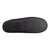 Women's Microsuede Alex Moccasin Slippers in Black Bottom Sole Tread