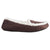 Women's Microsuede Alex Moccasin Slippers in Dark Chocolate Profile