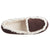 Women's Microsuede Alex Moccasin Slippers in Dark Chocolate Inside Top View