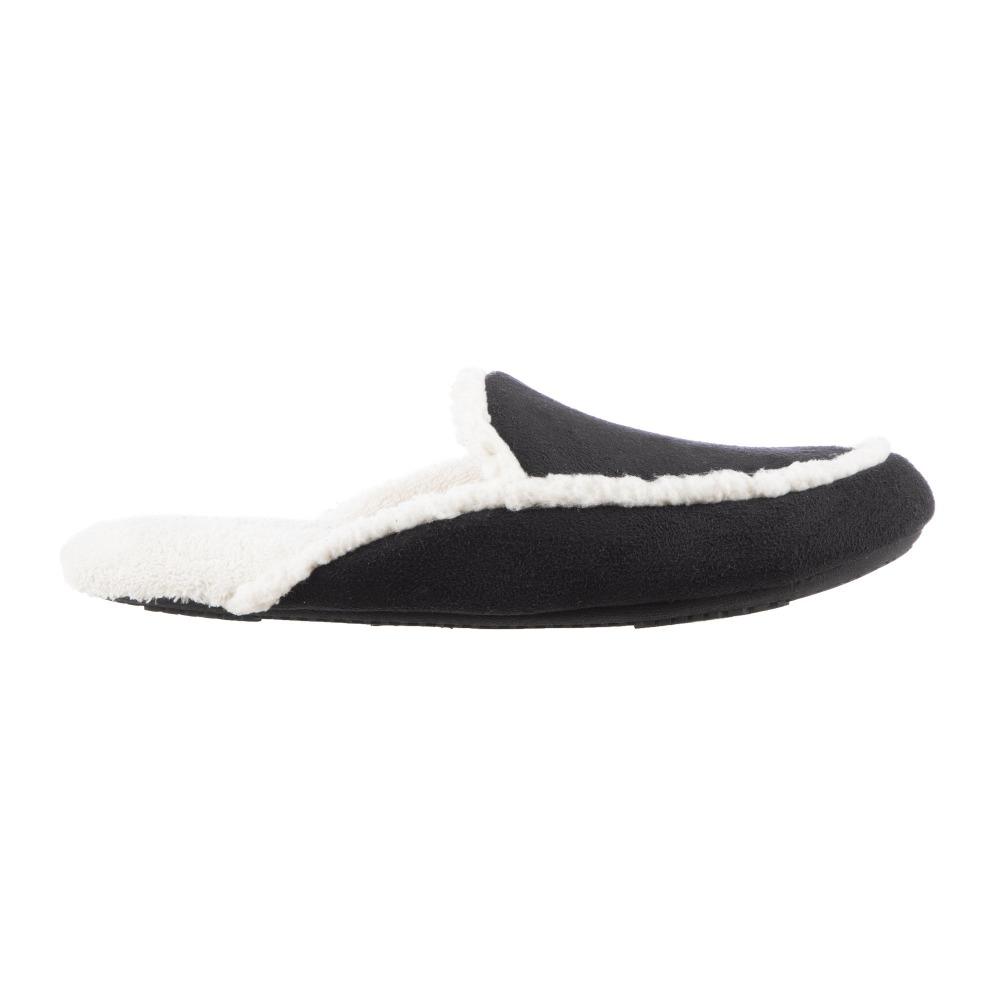 Women's Alex Microsuede Scuff Slippers in Black Profile