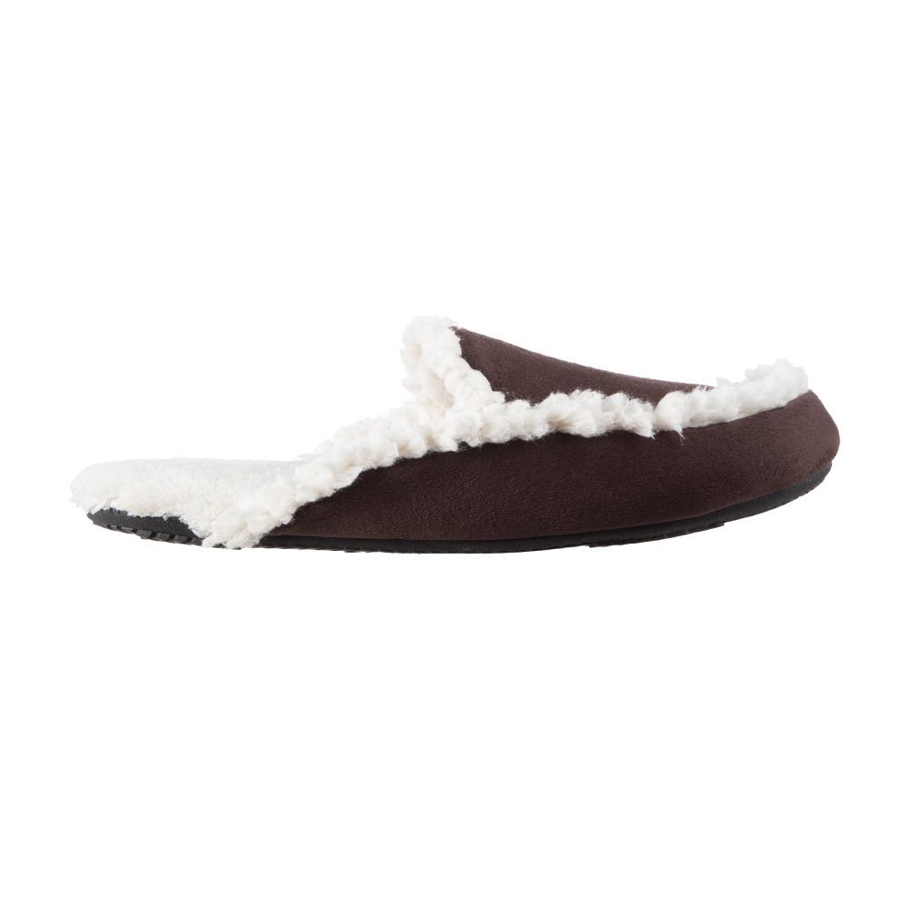 Women's Alex Microsuede Scuff Slippers in Dark Chocolate Profile