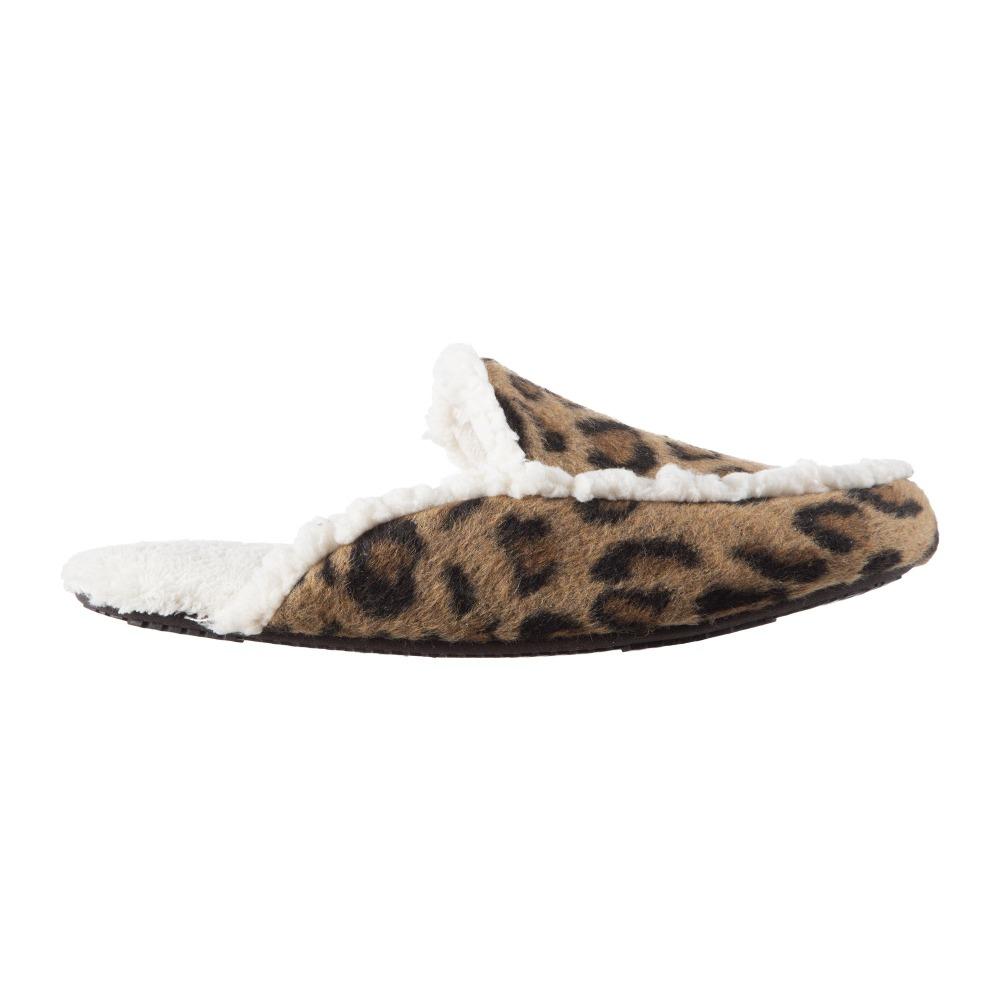Women's Alex Microsuede Scuff Slippers in Buckskin (Cheetah Print) Profile