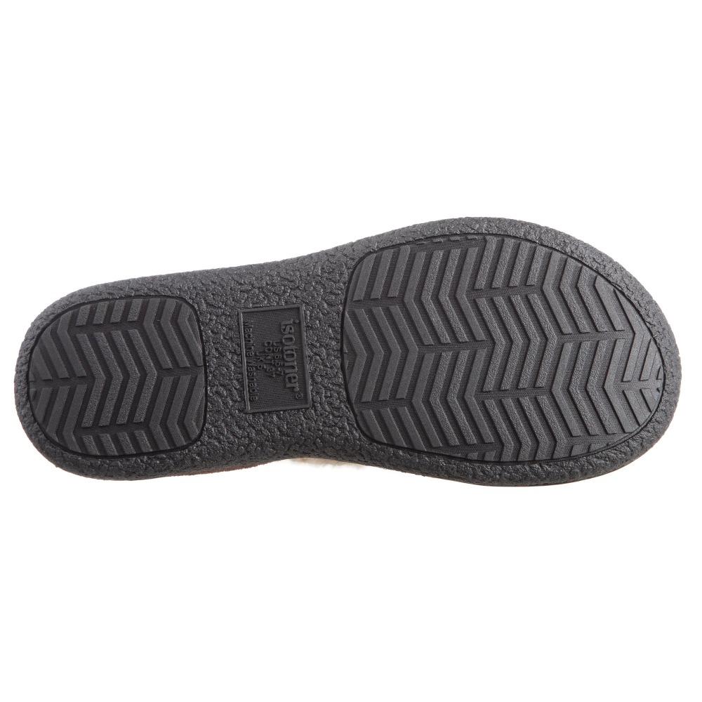Women's Microsuede Alex Boot Slippers in Dark Chocolate Bottom Sole Tread