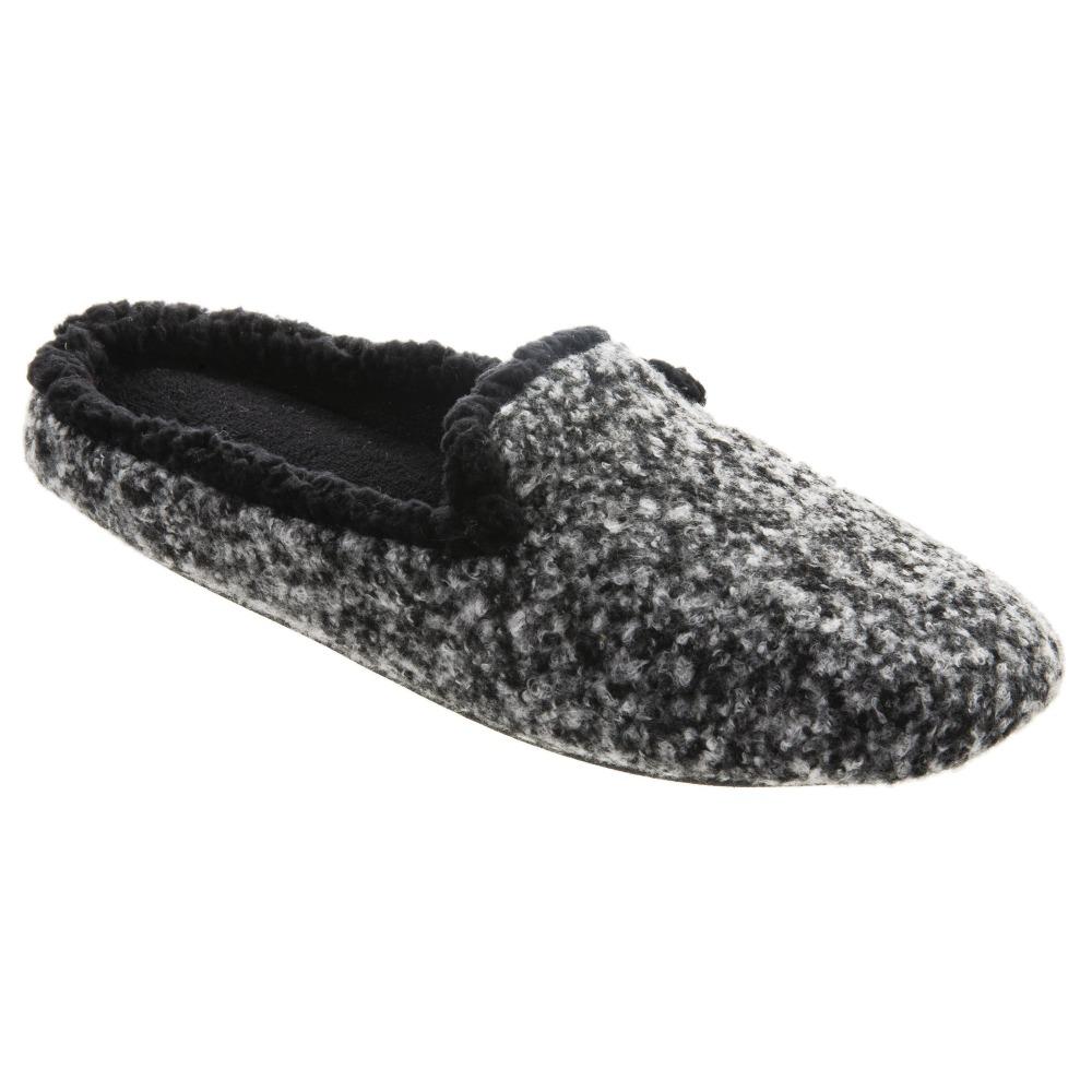 Women's Jessie Hoodback Slippers in Dark Charcoal Heathered Right Angled View