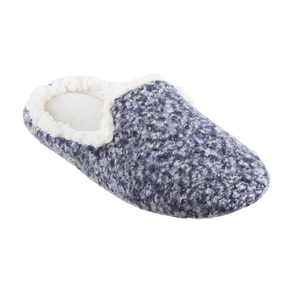Women's Jessie Hoodback Slippers in Navy/Blue Right Angled View