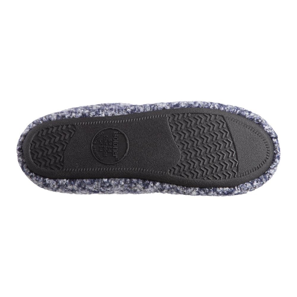 Women's Jessie Hoodback Slippers Navy/Blue Bottom Sole Tread