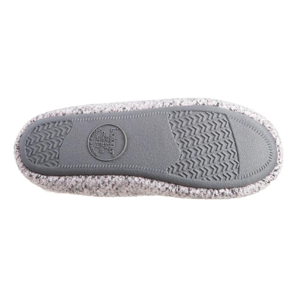 Women's Jessie Hoodback Slippers Stormy Grey Bottom Sole Tread