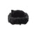 Women's Iridescent Velour Krista Hoodback Slippers in Black Back Heel