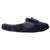 Women's Iridescent Velour Krista Hoodback Slippers in Navy Blue Profile
