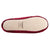 Women's Iridescent Velour Krista Ballerina Slippers in Chili Bottom Tread View (Red)