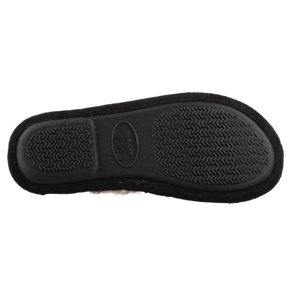 Women's Zulu Clog Slippers in Black Bottom Sole Tread