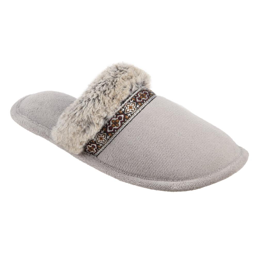 Women's Zulu Clog Slippers in Stormy Grey Right Angled View