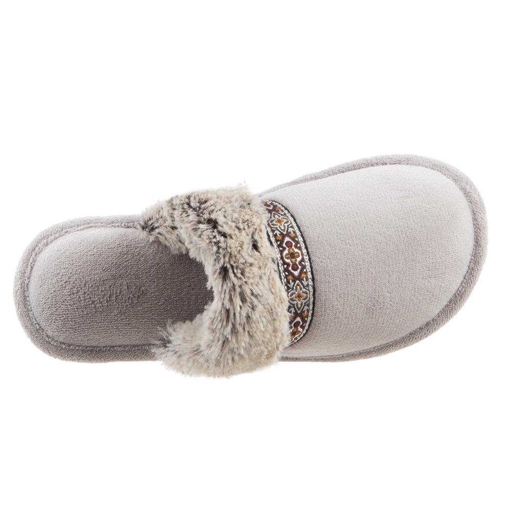 Women's Zulu Clog Slippers in Stormy Grey Inside Top View