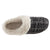 Women's Tweed Kaitlyn Hoodback Slippers in Black Inside Top View